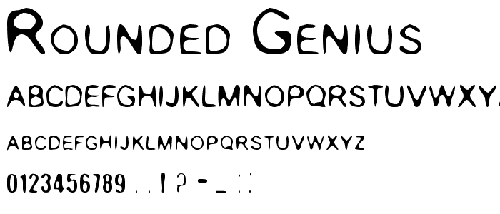 Rounded Genius font